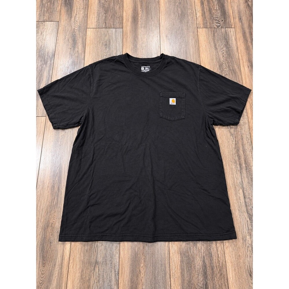 Carhartt Mens 3XL Black Loose Fit Heavyweight Pocket Tee Short Sleeve Workwear